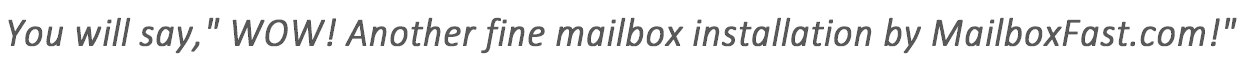 Mailbox Fast – Mailbox Installer in Naperville