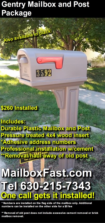 Gentry Mailbox And Post Package Mailbox Fast Mailbox Installer In Naperville