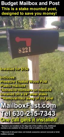 budget mailbox and post package